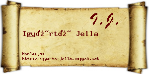 Igyártó Jella névjegykártya